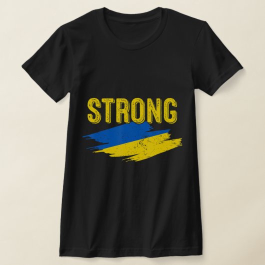 ヴィンテージウクライナ国旗ウクライナ強レトロウクライナ Tシャツ (レイダウン)