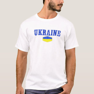 ヴィンテージウクライナ国旗プライドウクライナ国旗 Tシャツ