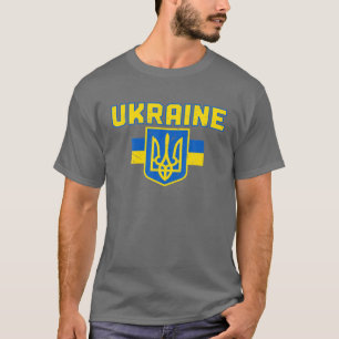 ヴィンテージウクライナ国民旅行国旗ウクライナpri tシャツ