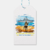 ヴィンテージウクライナ郵便切手フラグプライド機関 ギフトタグ (裏面)