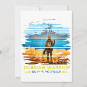 ヴィンテージウクライナ郵便切手フラグプライド機関 招待状 (正面)