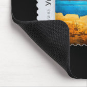 ヴィンテージウクライナ郵便切手フラグプライド母 マウスパッド (コーナー)