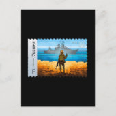 ヴィンテージウクライナ郵便切手プライド軍Pa ポストカード (正面)