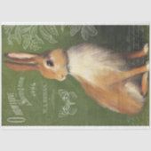 ヴィンテージウサギとエフェメラデクページ 薄葉紙 (正面)