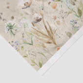 ヴィンテージウサギとワイルドフラワーデコップ 薄葉紙 (詳細)