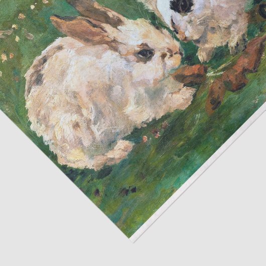 ヴィンテージウサギの切り離しアンティーク 薄葉紙 (詳細)