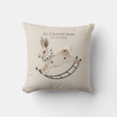 ヴィンテージウサギ子供部屋 クッション (正面)