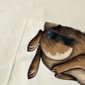 ヴィンテージウサギ模様 ビーチタオル (インサイチュ)