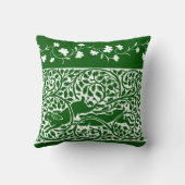 ヴィンテージウサギ装飾用クッション16インチx 16インチ クッション (裏面)