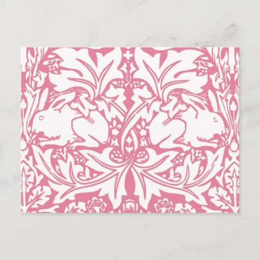 ヴィンテージウサギ ポストカード (正面)