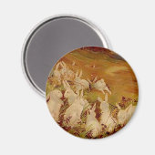 ヴィンテージウサギ マグネット (正面/裏面)