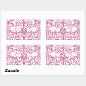 ヴィンテージウサギ 長方形シール (シート)