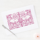 ヴィンテージウサギ 長方形シール (封筒)