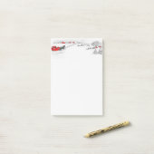 ヴィンテージウスリー乗りクリスマスリストホリデー ポストイット (デスク上)