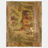 ヴィンテージウズアットザポーチアルブレチアダム フリースブランケット (正面)