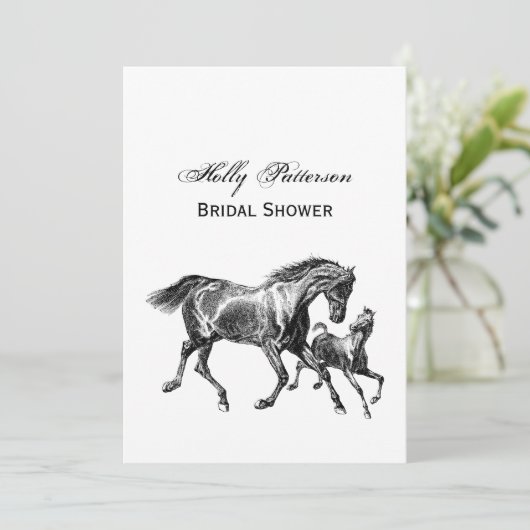 ヴィンテージウズマザーベビーフォールブライダルシャワー 招待状 (スタンド正面)