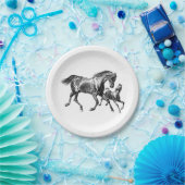 ヴィンテージウズマザーベビーフォール ペーパープレート (パーティー)