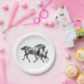 ヴィンテージウズマザーベビーフォール ペーパープレート (パーティー)