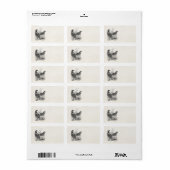 ヴィンテージウズラの鳥 – パーソナライズされたレトロゲームバード ラベル (フルシート)