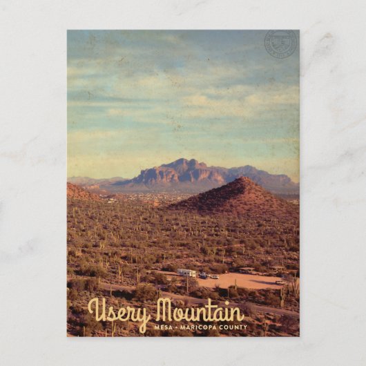 ヴィンテージウセリーマウンテンリージョナルパークトラベル ポストカード (正面)