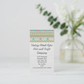 ヴィンテージウッアステカド南西幾何工芸品 名刺 (スタンド正面)