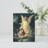 ヴィンテージウッテルエンゲルウントキンデルアウフブリュッケ ポストカード (スタンド正面)