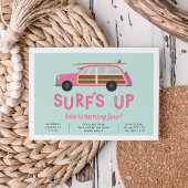 ヴィンテージウッディカー誕生日パーティーの招待状 招待状