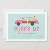 ヴィンテージウッディカー誕生日パーティーの招待状 招待状 (正面)