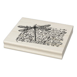 ヴィンテージウッドアートスタンプ ラバースタンプ