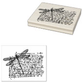 ヴィンテージウッドアートスタンプ ラバースタンプ (押印)