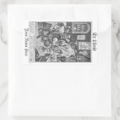 ヴィンテージウッドカットSorcery Ex Libris蔵書票 長方形シール (バッグ)