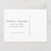 ヴィンテージウッドカリフォルニア日付の保存 案内ポストカード (裏面)