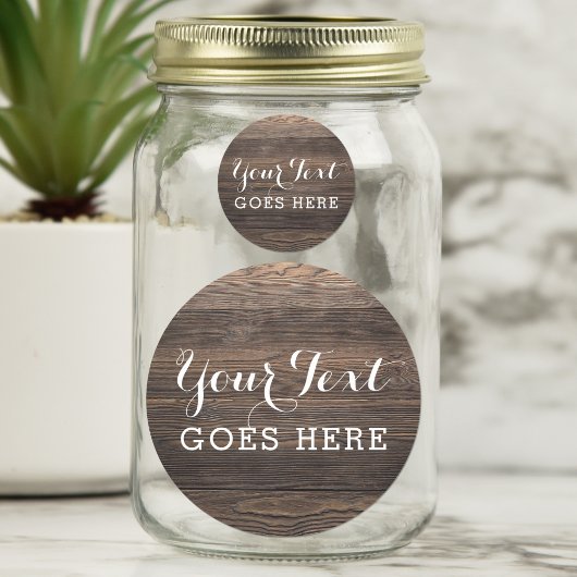 ヴィンテージウッドカ素朴ントリーエレガントファームブティック ラウンドシール