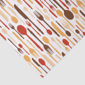 ヴィンテージウッドキッチンフォークスプーンナイフ 薄葉紙 (詳細)