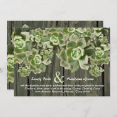 ヴィンテージウッドソフトサククルメント結婚式招待状 招待状 (正面/裏面)