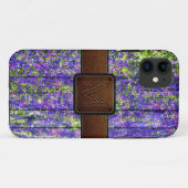 ヴィンテージウッドブラウンレザールック#5 Case-Mate iPhoneケース (裏面(横))