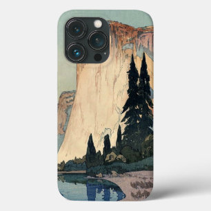 ヴィンテージウッドブロックアートエルキャピタンヨセミテパーク iPhone 13 PROケース