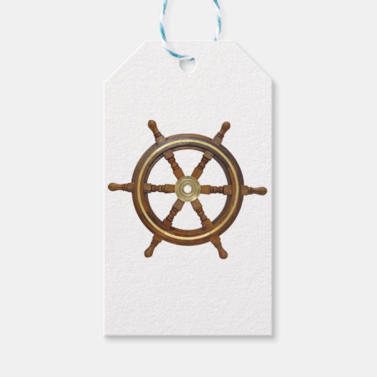 ヴィンテージウッドヘルム ギフトタグ (正面)