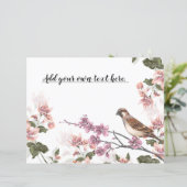 ヴィンテージウッドペッカーフラワーズジャーナルスクラップブック紙 (スタンド正面)