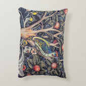 ヴィンテージウッドペッカーフローラタペストリアムモリス アクセントクッション (裏面(縦))