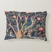 ヴィンテージウッドペッカーフローラタペストリアムモリス アクセントクッション (裏面)