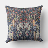 ヴィンテージウッドペッカーフローラタペストリアムモリス クッション (裏面)