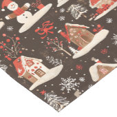 ヴィンテージウッドランドのクリスマスパターン(12) ショートテーブルランナー (コーナー)