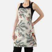 ヴィンテージウッドランドのクリスマスパターン(16) エプロン (インサイチュ)