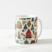 ヴィンテージウッドランドのクリスマスパターン(20) コーヒーマグカップ (正面右)