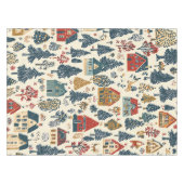 ヴィンテージウッドランドのクリスマスパターン(20) テーブルクロス (正面(横))