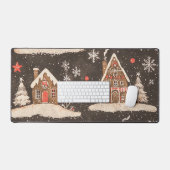 ヴィンテージウッドランドのクリスマスパターン(6) デスクマット (キーボード&マウス)