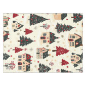 ヴィンテージウッドランドのクリスマスパターン(8) テーブルクロス (正面(横))