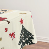ヴィンテージウッドランドのクリスマスパターン(8) テーブルクロス (インサイチュ)