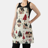 ヴィンテージウッドランドのクリスマスパターン(9) エプロン (インサイチュ)